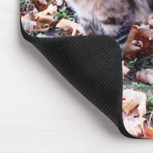 Feral Cat in de herfst van Mousepad Muismat (Hoek)
