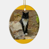 Feral Cat Momma Keramisch Ornament (Rechts)