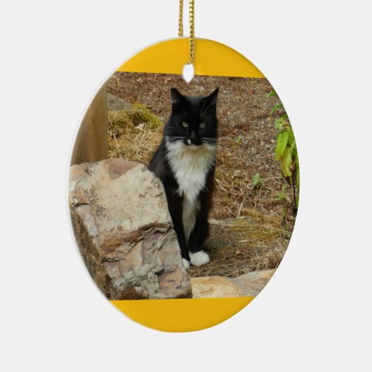 Feral Cat Momma Keramisch Ornament (Rechts)