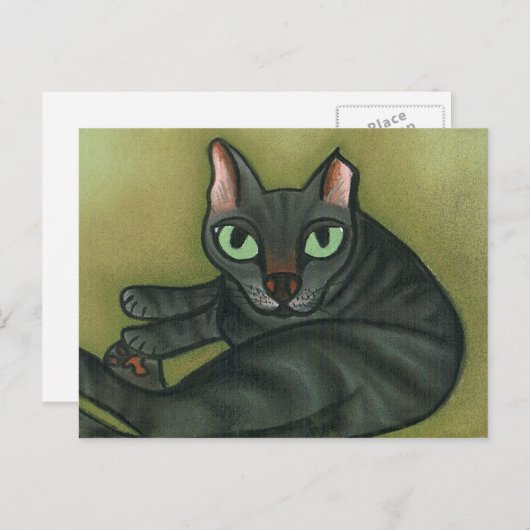 Feral Cat NURTURE Briefkaart (Voorkant / Achterkant)