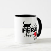 Feral Cats hebben liefde voor katten-Mok nodig Mok (Voorkant rechts)