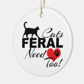 Feral Cats hebben liefde voor Ornament met keramis (Links)
