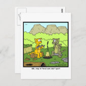 Feral Cats zijn niet purr. Briefkaart (Voorkant / Achterkant)