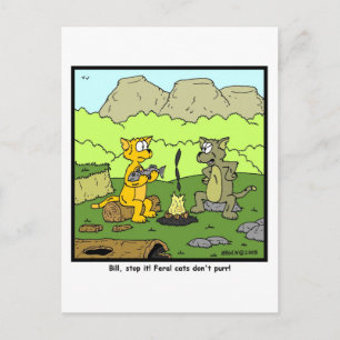 Feral Cats zijn niet purr. Briefkaart