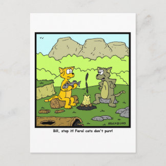 Feral Cats zijn niet purr. Briefkaart