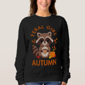 Feral Girl Autumn Pumpkin Cozy Vibes Trui (Voorkant)