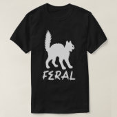 FERAL GOTH PUNK KITTY CAT SHIRT (Design voorkant)