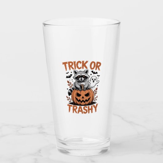 Feral Halloween Trick or Trashy Glas (Voorkant)