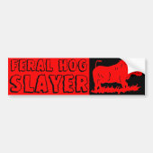 FERAL HOG SLAYER BUMPERSTICKER (Voorkant)