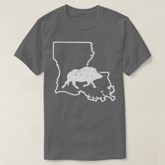 Feral Hog Trapping Louisiana Wild Boar Hog Hunting T-shirt (Design voorkant)