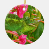 Feral Jackson's Chameleon op Maui Island Hawaii Keramisch Ornament (Voorkant)
