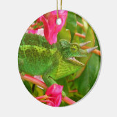 Feral Jackson's Chameleon op Maui Island Hawaii Keramisch Ornament (Links)