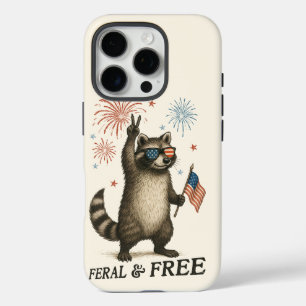 Feral maar gratis vuurwerk Feral Raccoon 4 juli iPhone 16 Pro Hoesje