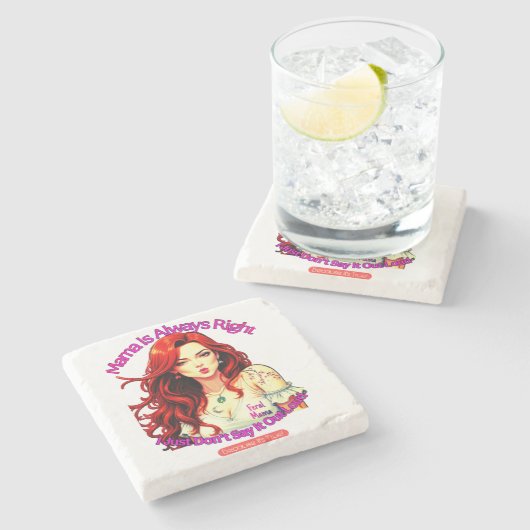 Feral Mama Stenen Onderzetter (Zijkant)