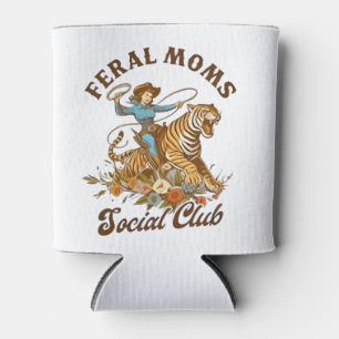 Feral Mom Sociale Club Grappig Retro Boho Cowgirl Blikjeskoeler
