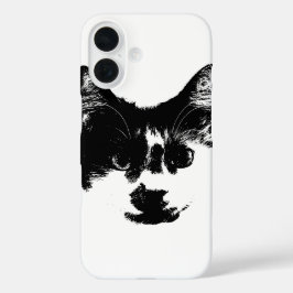 Feral on Call  – Ink Cat  iPhone 16 Hoesje