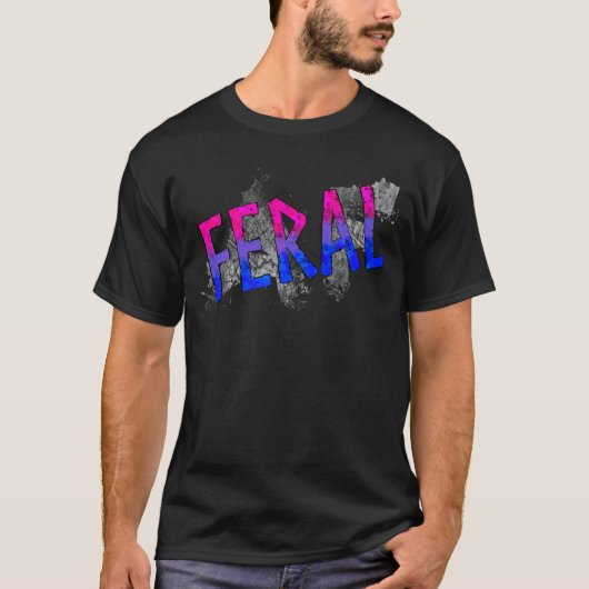 Feral Pride Biseual friend T-shirt (Voorkant)