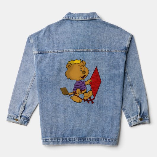 Ferald Afbeelding Boek Denim Jas Jacket (Achterkant)