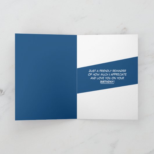 Ferald Afbeelding Boek Verjaardag Kaart (Binnen)