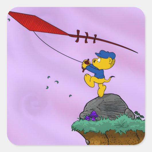 Ferald Afbeelding Boek Vierkante Sticker (Voorkant)