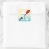 Ferald Afbeelding Boek Vierkante Sticker (Tas)