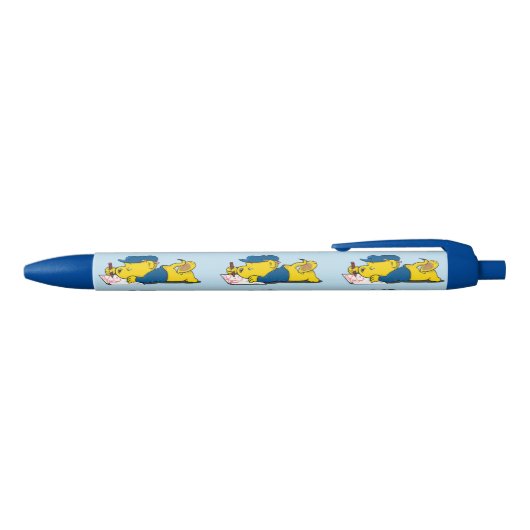 Ferald Blauwe Inkt Pen (Bovenkant)