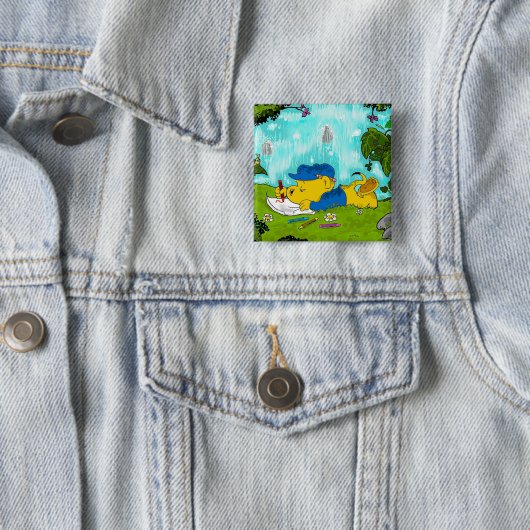 Ferald Drawing by the Waterfall Button (In situ)