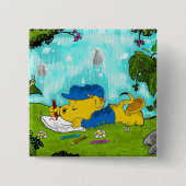 Ferald Drawing by the Waterfall Button (Voorkant)