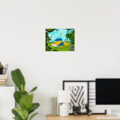 Ferald Drawing by the Waterfall Poster (Thuiskantoor)
