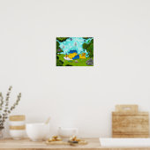 Ferald Drawing by the Waterfall Poster (Keuken)