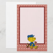 Ferald Eating Rozen Stationery Briefpapier (Voorkant / Achterkant)