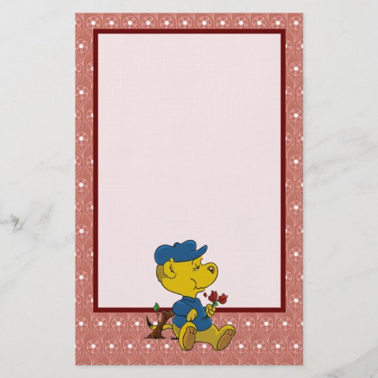 Ferald Eating Rozen Stationery Briefpapier (Voorkant)