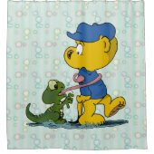 Ferald en de Baby Lizard Douchegordijn (Voorkant)
