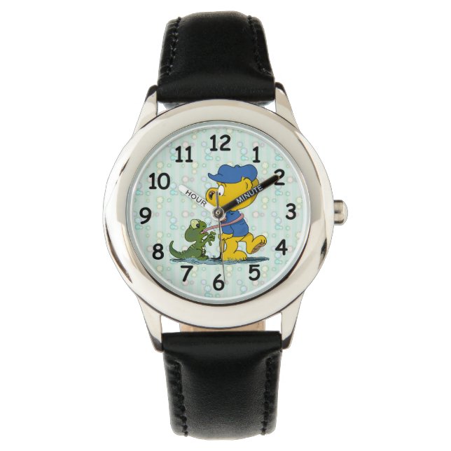 Ferald en de Baby Lizard Kinder Horloge (Voorkant)