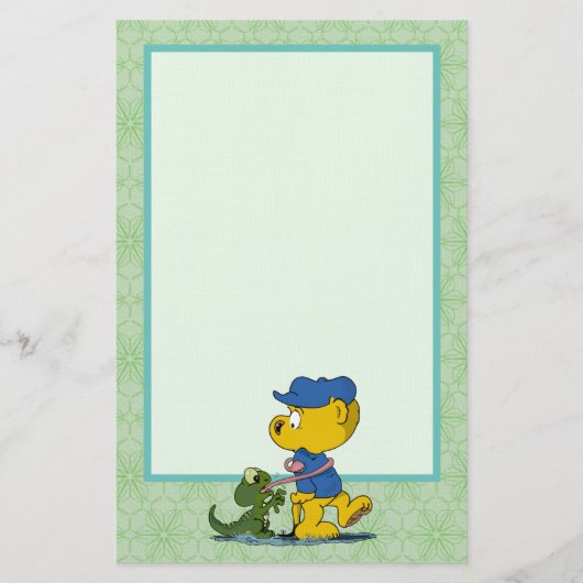 Ferald en de Baby Lizard Stationery Briefpapier (Voorkant)