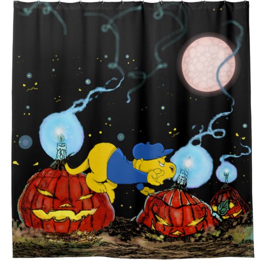 Ferald en de Rotten pomkins Douchegordijn (Voorkant)