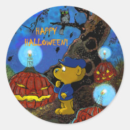 Ferald en de Rotten pomkins | Halloween Classic Ronde Sticker