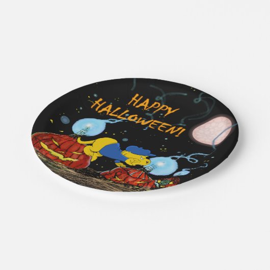 Ferald en de Rotten pomkins | Halloween-partij Papieren Bordje (Gekanteld)
