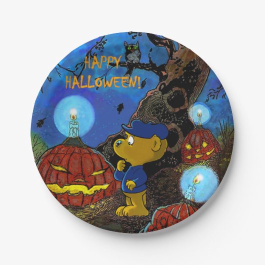 Ferald en de Rotten pomkins | Halloween-partij Papieren Bordje (Voorkant)