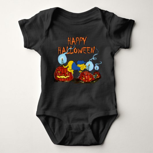 Ferald en de Rotten pomkins | Halloween Romper (Voorkant)