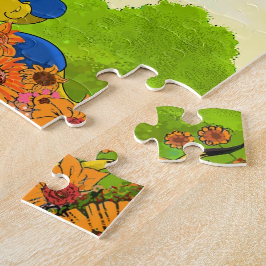 Ferald en Mizz Ladybug Jigzaag Puzzle Legpuzzel (Zijkant)