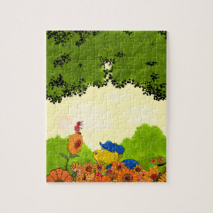 Ferald en Mizz Ladybug Jigzaag Puzzle Legpuzzel