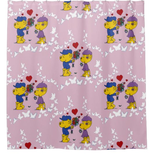 Ferald en Sahsha Ferret Douchegordijn (Voorkant)