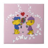 Ferald en Sahsha Ferret Tegeltje (Voorkant)