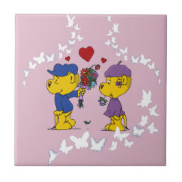 Ferald en Sahsha Ferret Tegeltje