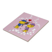 Ferald en Sahsha Ferret Tegeltje (Zijkant)