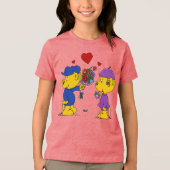 Ferald en Sahsha Ferret Tri-Blend Shirt (Voorkant)