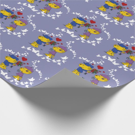 Ferald en Sahsha Ferret Wrapping Paper Cadeaupapier (Hoek)