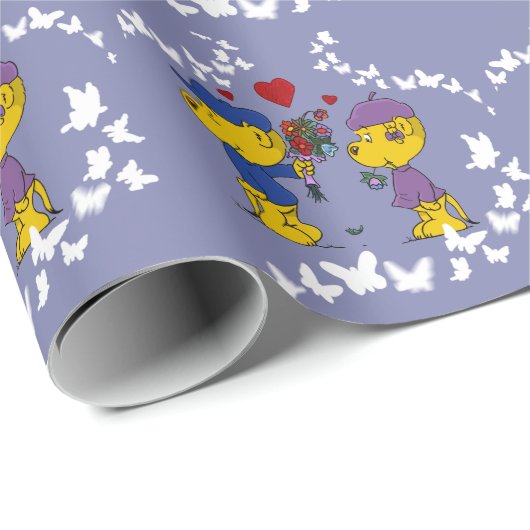 Ferald en Sahsha Ferret Wrapping Paper Cadeaupapier (Rol Hoek)