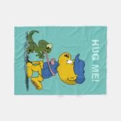 Ferald en The Baby Lizard Fleece Deken (Voorkant (Horizontaal))